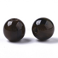Resin Beads, Imitation Gemstone, Round, Camel, 8mm, Hole: 1.6mm(X-RESI-S387-015A-01)