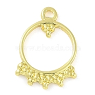 304 Stainless Steel Charms, Ring Charm, Real 18K Gold Plated, 14.5x10.5x1mm, Hole: 1.2mm(STAS-P366-49G)