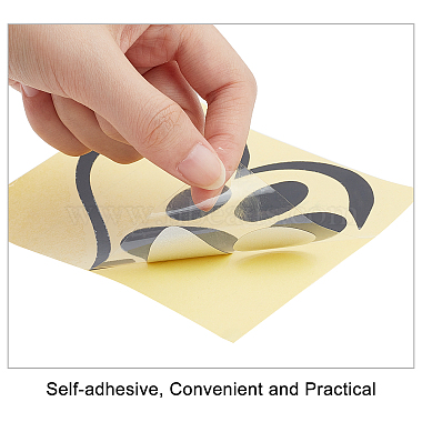 Gorgecraft Waterproof PVC Self Adhesive Sticker(DIY-GF0002-99)-4