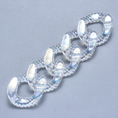 Transparent Acrylic Linking Rings Rhinestone Settings(OACR-S036-009A-D01)-3
