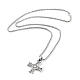 Tibetan Style Alloy Pendant Necklaces(NJEW-P284-03AS)-2