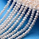hebras de perlas de perlas de agua dulce cultivadas naturales de papa(X-PEAR-E007-3.5-4mm)-1