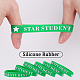 Word Star Student Silicone Cord Bracelet Wristband(BJEW-WH0018-49D)-6