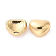 Brass Beads, Triangle, Real 18K Gold Plated, 8.5x7x4.5mm, Hole: 2mm(KK-G465-34G)