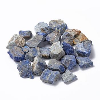Rough Raw Natural Lapis Lazuli Beads, for Tumbling, Decoration, Polishing, Wire Wrapping, Wicca & Reiki Crystal Healing, No Hole/Undrilled, Nuggets, 30~50x27~38x10~28mm, about 33pcs/1000g