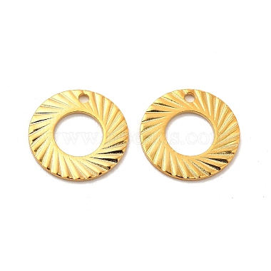 Real 24K Gold Plated Ring 201 Stainless Steel Pendants