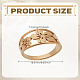 Bague en acier inoxydable 1pc(RJEW-LP0002-30G)-2