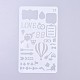 Plastic Reusable Drawing Painting Stencils Templates(DIY-G027-G17)-1