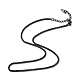 304 Stainless Steel Wheat Chain Necklace for Men Women(NJEW-K245-021E)-1