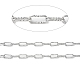 Tarnish Resistant 304 Stainless Steel Textured Paperclip Chains(CHS-G027-04P)-2