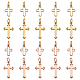 BENECREAT 32Pcs 4 Style Brass Pendants(KK-BC0002-59)-1