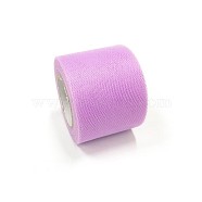 Deco Mesh Ribbons, Tulle Fabric, Tulle Roll Spool Fabric For Skirt Making, Thistle, 2 inch(5cm), about 25yards/roll(22.86m/roll)(OCOR-P010-C-C24)