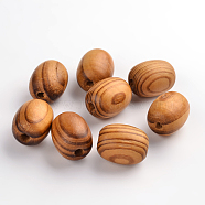 Wood Beads, Lead Free, Drum, BurlyWood, 25mm long, 18.5mm thick, hole: 5mm(X-TB607Y)