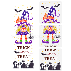 3Pcs 3 Styles PET Hollow Out Drawing Painting Stencils, for DIY Scrapbook, Photo Album, Halloween Themed Pattern, 300x300mm, 1pc/style(DIY-WH0394-0092)