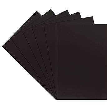 AHADERMAKER 6Sheet ABS Plastic Plates, Rectangle, Black, 301x199x0.5mm, 6sheets