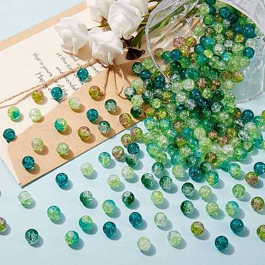 300Pcs 6 Colors Spray Painted Crackle Glass Beads(CCG-SZ0001-11D)-5