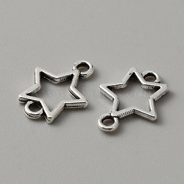 Antique Silver Star Alloy Links