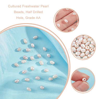 Nbeads Natural Cultured Freshwater Pearl Beads(PEAR-NB0001-91C)-6