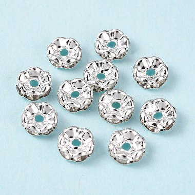 Brass Rhinestone Spacer Beads(RB-A014-L8mm-01S)-2