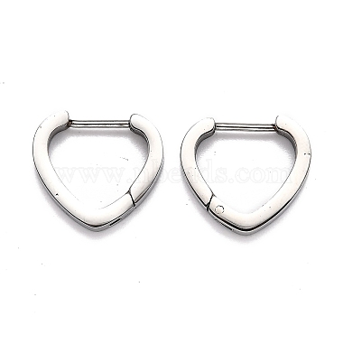 304 серьги-кольца в форме сердца из нержавеющей стали(STAS-J033-15P)-2