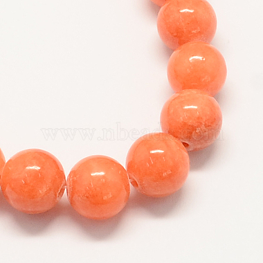 Natural Dyed Yellow Jade Gemstone Bead Strands(G-R271-10mm-Y31)-2