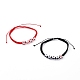 Ensembles de bracelets de perles tressées en fil de nylon réglable pour la saint-valentin(BJEW-JB06238)-1