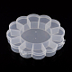 Flower Plastic Bead Storage Containers(CON-Q023-21)-1