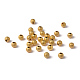 6mm Golden Color Brass Round Textured Beads(X-EC248-G)-3