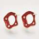 Accessoires de clous d'oreilles en laiton avec micro pavé zircone cubique(KK-T054-35G-02-NF)-1