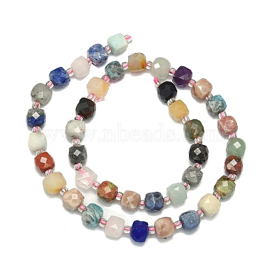 Natural Mixed Gemstone Beads Strand(G-I376-D68-01)-2