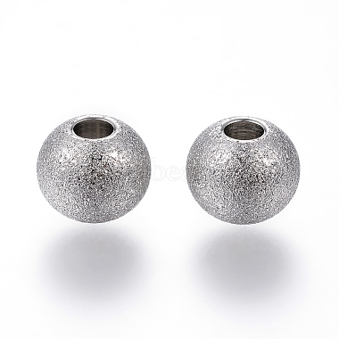 201 Stainless Steel Textured Beads(X-STAS-P108-05)-2