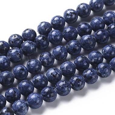 Blue Round Labradorite Beads