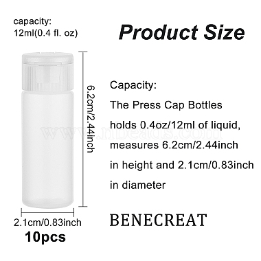 12ml PE Plastic Empty Refillable Flip Cap Bottles(MRMJ-WH0037-13A)-2