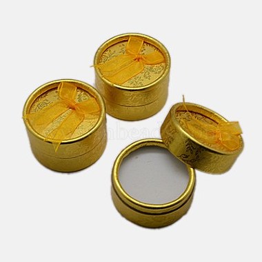Gold Round Paper Ring Box