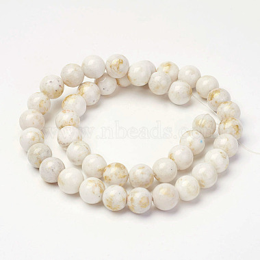 Natural Mashan Jade Beads Strands(X-G-P232-01-F-8mm)-2