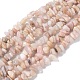 Natural Pink Opal Nuggets Beads Bib Necklaces for Girl Women(NJEW-G025-01D)-2