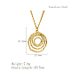 Stylish Stainless Steel Spiral Pendant Necklaces for Women(YF9522-5)-1