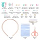 Kit de fabrication de bijoux pour enfants avec perles et pendentifs colorés bricolage(DIY-LS0004-07)-3