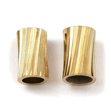 Golden Column Brass Tube Beads