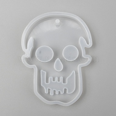 Halloween DIY Skull Pendant Silicone Molds(X-DIY-P006-41)-2