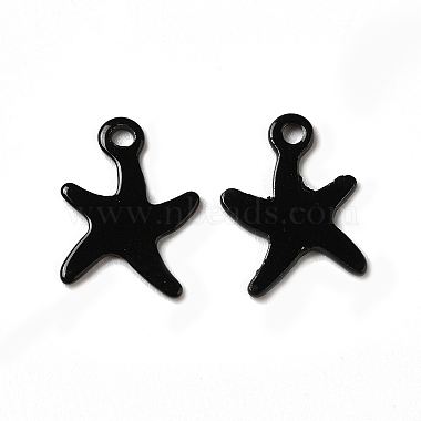 Black Starfish 201 Stainless Steel Charms