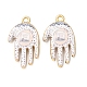 Religion Printed Alloy Pendants(AL-CBA7256-24G-03)-1