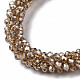 Faceted Transparent Glass Beads Stretch Bracelets(BJEW-S144-002B-03)-3