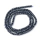 Synthetic Blue Goldstone Beads Strands(G-F748-O02-01)-3