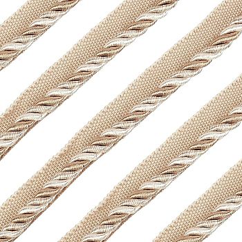 Polyester Ribbon, For Costumes Clothing Robes Edge Strip, Sewing Accessory, Antique White, 5/8 inch(16mm), about 12.5m/bundl