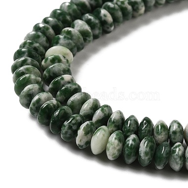 Brins de perles à pois verts naturels(G-Z030-A03-01)-3