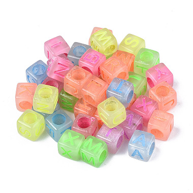 Luminous Transparent Acrylic Beads(X-LACR-N001-59)-2