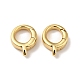 Brass Spring Gate Rings(KK-J301-08G)-1