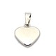 Trendy 304 Stainless Steel Blank Heart Pendants(STAS-N012-38P)-1