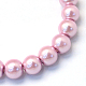 Baking Painted Pearlized Glass Pearl Round Bead Strands(X-HY-Q003-4mm-47)-2